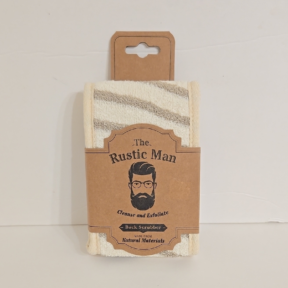 Cream and Brown Back Scrubber
